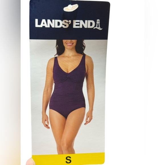 Lands END Purple One-Piece Swimsuit - Picture 12 of 12